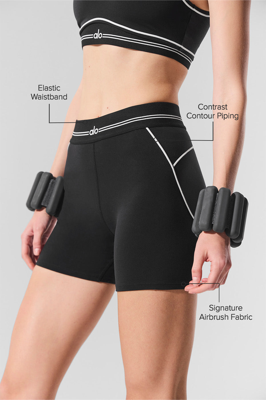 Shorts - Airbrush Heart Throb HIGH WAIST 10cm